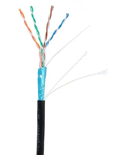 F/UTP 4pair, Cat5е, Out, PE (EC-UF004-5E-PE-BK). Кабель «витая пара» (LAN) для структурированных систем связи. NETLAN в Миассе