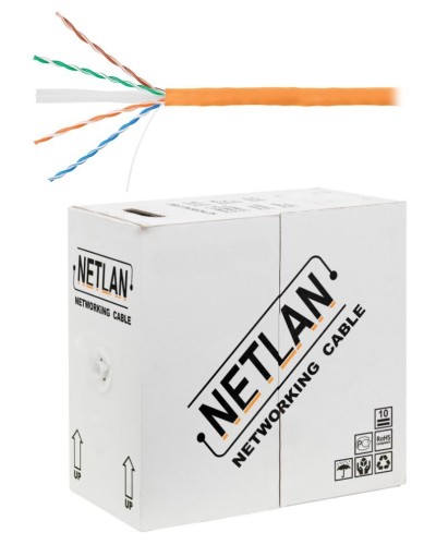 U/UTP 4pair, Cat6, Solid, In, LSZH (EC-UU004-6-LSZH-OR). Кабель «витая пара» (LAN) для структурированных систем связи. NETLAN в Миассе