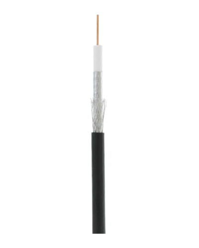 RG-6 CCS, Out, PE (EC-C2-32123B-BK-3). Кабель коаксиальный омедненный. NETLAN в Миассе
