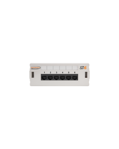 NMC-WP06UE2-GY. Патч-панель настенная 6 портов, Кат.6. NIKOMAX в Миассе