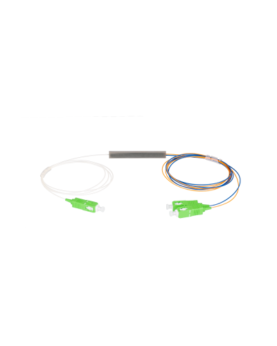 NMF-SPP1X2A1-SCA-M. Сплиттер планарный 1x2, 9/125мкм, SC/APC, 0.9 мм. NIKOMAX в Миассе