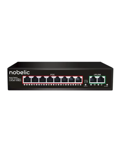 NBLS-1008P. Коммутатор неуправляемый 8-портовый. Nobelic в Миассе
