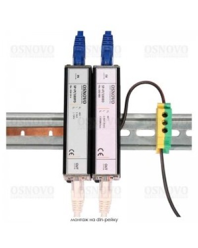 SP-IP/100D. Устройство грозозащиты цепей Ethernet. OSNOVO в Миассе
