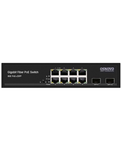 SW-80802(150W). Промышленный PoE коммутатор Gigabit Ethernet на 10 портов. OSNOVO в Миассе