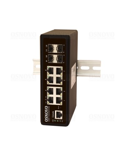 SW-70804/IL. Промышленный коммутатор Gigabit Ethernet на 12 портов. OSNOVO в Миассе