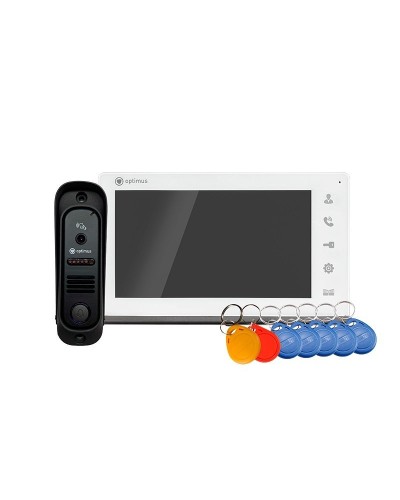 Leader 2.0 IK-7.0 (w+b). Комплект видеодомофона. Optimus в Миассе