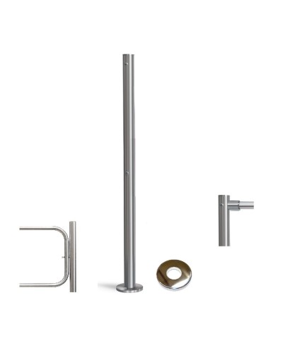 PERCo-BH02 2-15 с крышкой. Стойка с отверстием под стопорный механизм поворотной секции и с 2-мя отверстиями для крепления патрубков на стороне, противоположной створке. PERCo в Миассе