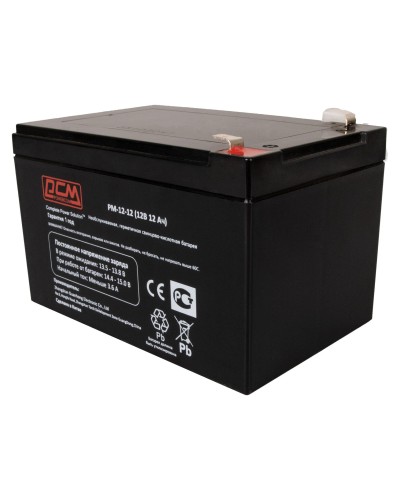 PM-12-12. Аккумулятор герметичный свинцово-кислотный. POWERCOM в Миассе