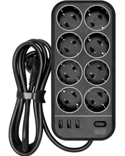 SP-08 USB03AB 1,8 M. Сетевой фильтр. POWERCOM в Миассе