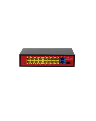 PND-16P-2G1F Lite (180W). Коммутатор неуправляемый 18-портовый с PoE. Polyvision в Миассе