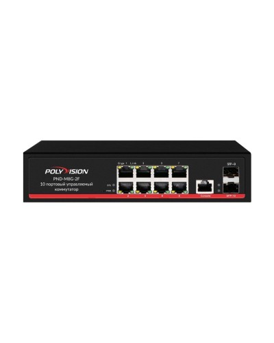 PND-M8GP-2F(150). Коммутатор управляемый оптический 10 портовый. Polyvision в Миассе
