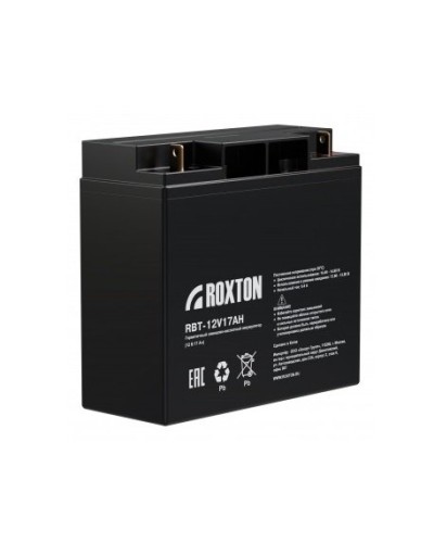 RBT-12V17AH. Аккумулятор герметичный свинцово-кислотный. ROXTON в Миассе