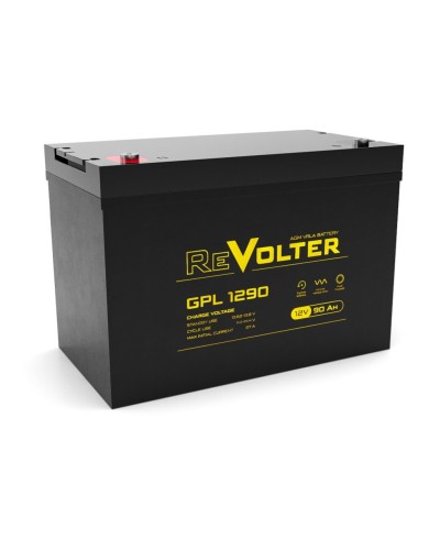 Revolter GPL 1290. Аккумулятор автомобильный герметичный свинцово-кислотный. Revolter в Миассе