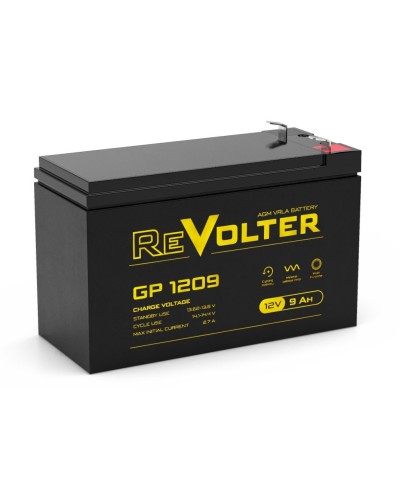 Revolter GP 1209. Аккумулятор автомобильный герметичный свинцово-кислотный. Revolter в Миассе