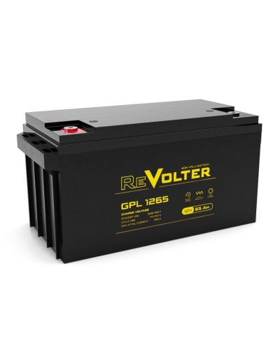 Revolter GPL 1265. Аккумулятор автомобильный герметичный свинцово-кислотный. Revolter в Миассе