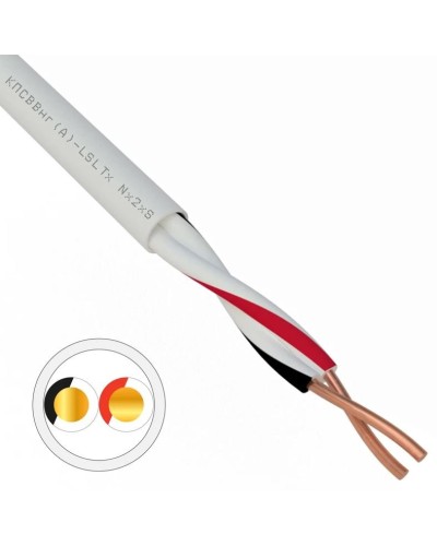 КПСВВнг(А)-LSLTx 1х2х1,0 REXANT (01-4872). Кабель для систем передачи данных пониженной пожароопасности c низким дымо- и газовыделением, с низкой токсичностью продуктов горения. Rexant в Миассе