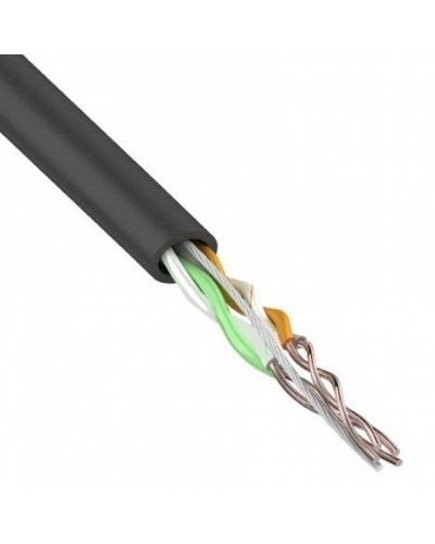 U/UTP, CAT 5e, PE, 2PR, 24AWG, OUTDOOR, SOLID, черный, 305м, REXANT (01-0025). Кабель «витая пара» (LAN) для структурированных систем связи. Rexant в Миассе