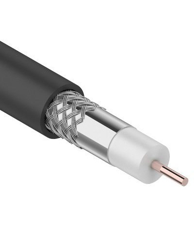 RG-6U, 75 Ом, CCS/Al/Al, 64%, 100 м OUTDOOR. REXANT (01-2202). Кабель коаксиальный радиочастотный. Rexant в Миассе