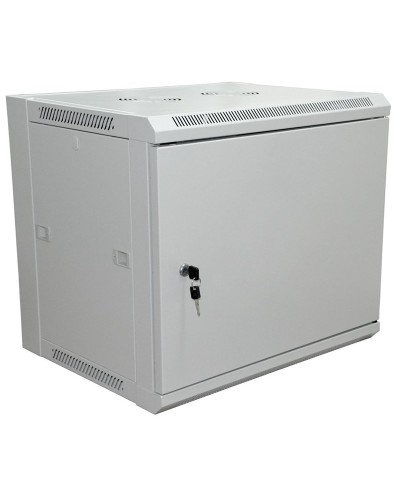 Шкаф телекоммуникационный 19 настенный 6U 600×450×370 мм (ШxГxВ) - передняя дверь металл, боковые стенки съемные (разобранный), RAL 7035 (04-2210). Шкаф телекоммуникационный 19 настенный 6U. Rexant в Миассе