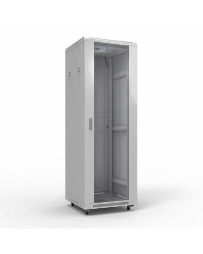 Шкаф телекоммуникационный 19 напольный 42U 600х800 мм, передняя дверь стекло, задняя дверь металл, RAL 7035 (состоит из 3 частей) (04-2306). Шкаф телекоммуникационный 19 напольный 42U. Rexant в Миассе