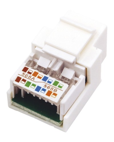 Модуль Keystone Jack RJ-45(8P8C), UTP, CAT 5e, тип 180 градусов, белый REXANT (03-1011). Модуль Keystone Jack. Rexant в Миассе