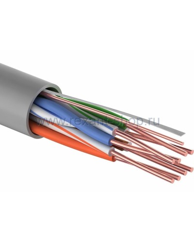 U/UTP 4PR, 24AWG, CAT5e, PVC, 100м REXANT (01-0043-100). Кабель «витая пара» (LAN) для структурированных систем связи. Rexant в Миассе