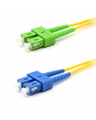 Патч-корд оптический переходной (SM), 9/125 (OS2), SC/APC-SC/UPC, (Duplex), PVC, 2м REXANT (50-2059): Патч-корд оптический в Миассе