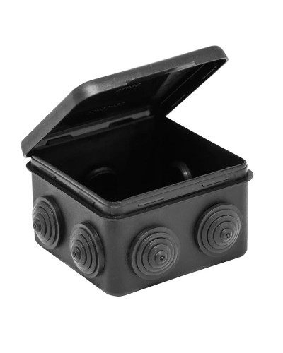 Коробка TYCO ОП 80х80х50мм откидная крышка УХЛ1 IP54 черный (67040МЧ). Коробка распределительная. RuVinil в Миассе