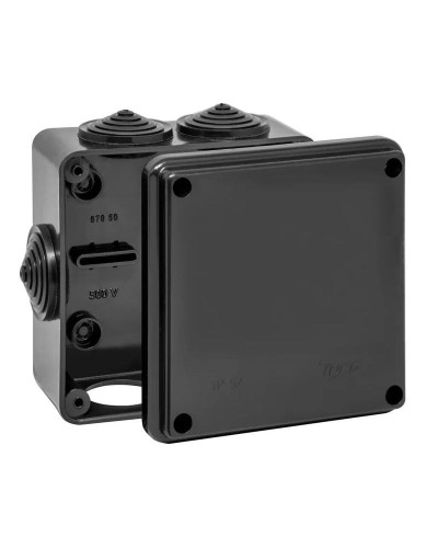 Коробка TYCO ОП 100х100х50мм УХЛ1 IP54 черный (67050Ч). Коробка распределительная. RuVinil в Миассе