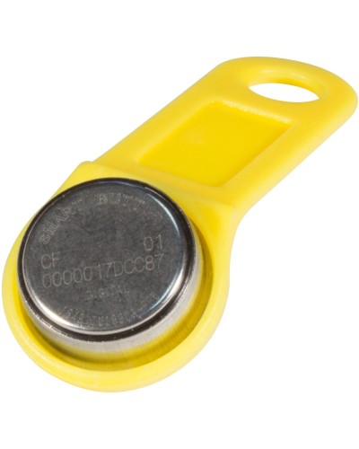 DS 1990А-F5 (желтый). Ключ электронный Touch Memory с держателем. SLINEX в Миассе