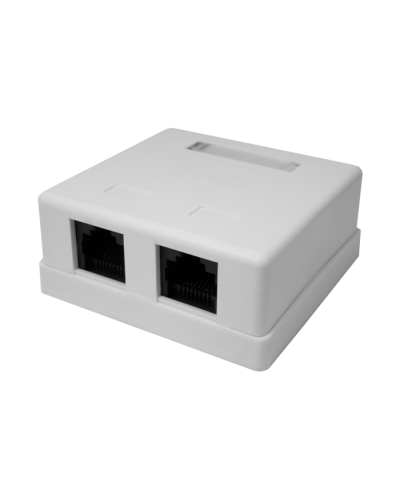 Розетка настенная RJ-45, 8P8C, Cat.5e, 2 порта UTP (10-0309): Компьютерная розетка в Миассе