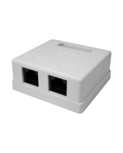Розетка настенная RJ-45, 8P8C, Cat.6, 2 порта UTP (10-0310): Компьютерная розетка в Миассе