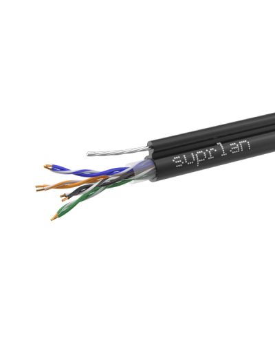 UTP Cat.5e 4x2x0,51 Cu PE Outdoor T-FG8 (трос) Premium (01-0308-1). Кабель «витая пара» (LAN) для структурированных систем связи. SUPRLAN в Миассе