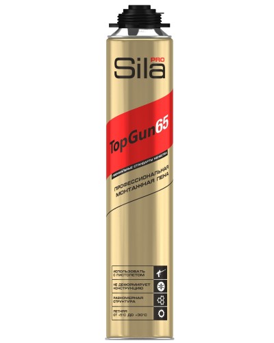 Пена монтажная Sila Pro TopGun 65, 875 мл. Пена монтажная. Sila в Миассе