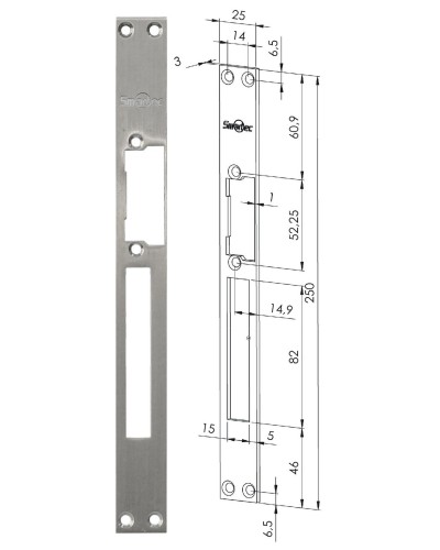 ST-SL502SP. Запорная планка длинная. Smartec в Миассе