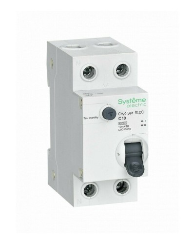 City9 Set 1P+N С 10А 4.5kA 10мА A 230В (C9D51610). Автоматический выключатель дифференциального тока. Systeme Electric в Миассе