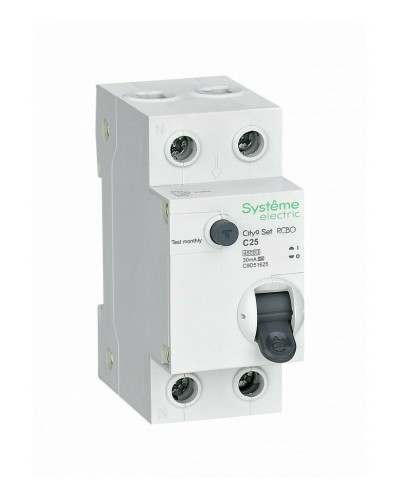 City9 Set 1P+N С 25А 4.5kA 30мА A 230В (C9D55625). Автоматический выключатель дифференциального тока. Systeme Electric в Миассе
