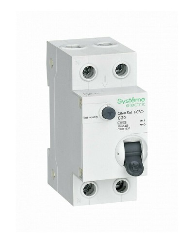 City9 Set 1P+N С 20А 4.5kA 10мА A 230В (C9D51620). Автоматический выключатель дифференциального тока. Systeme Electric в Миассе