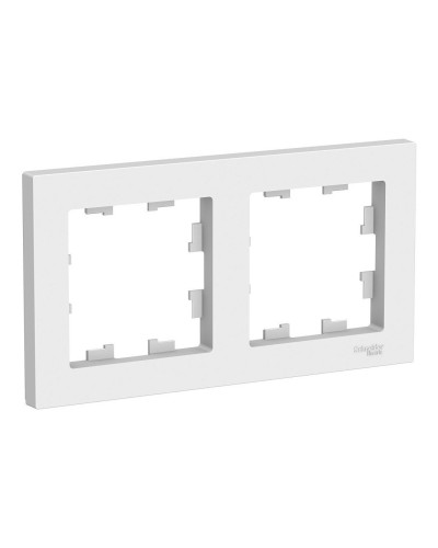 AtlasDesign рамка 2-местная универсальная, белый (ATN000102). Рамка. Systeme Electric в Миассе