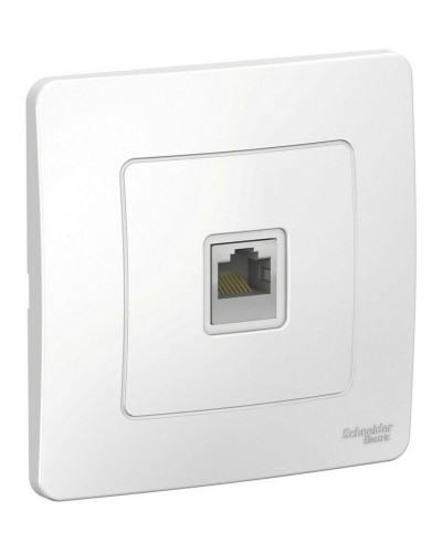 BLANCA розетка RJ45 1-местная, кат. 5Е, скрытой установки, белый (BLNIS045001). Розетка компьютерная. Systeme Electric в Миассе