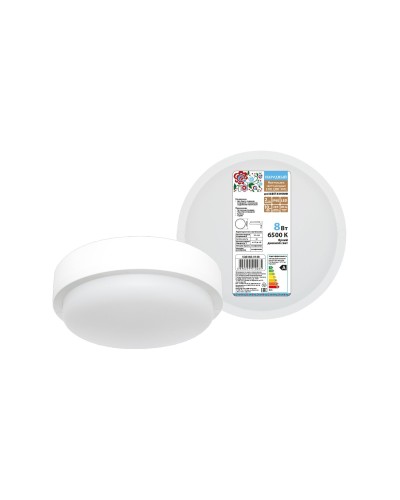 ДПП 3901 8Вт 6500К IP65 белый круг (SQ0366-0148). Светодиодный светильник LED. TDM ЕLECTRIC в Миассе