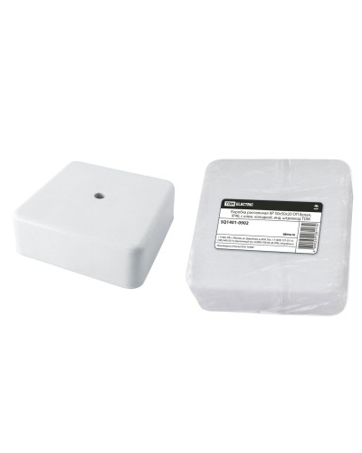 Коробка КР 50х50х20 ОП белая, IP40, с клеммной колодкой (SQ1401-0902). Распаячная коробка. TDM ЕLECTRIC в Миассе