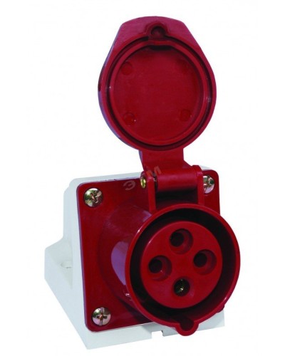 Розетка 114 стационарная 3Р+РЕ 16А 380В IP44 (SQ0602-0002). Розетка. TDM ЕLECTRIC в Миассе
