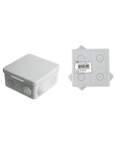 Коробка ОП 80х80х50мм, крышка, IP54, 7вх. (SQ1401-0512). Распаячная коробка. TDM ЕLECTRIC в Миассе