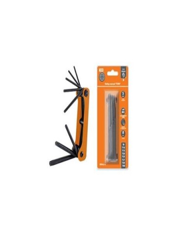Набор ключей TORX раскладной 8шт.: T9-T40, углеродистая сталь Гранит TDM (SQ1020-0211). Набор ключей. TDM ЕLECTRIC в Миассе