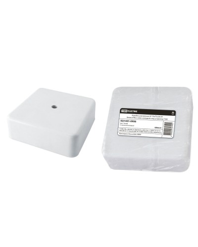 Коробка КР 75х75х28 ОП белая, IP40, с клеммной колодкой (SQ1401-0906). Распаячная коробка. TDM ЕLECTRIC в Миассе