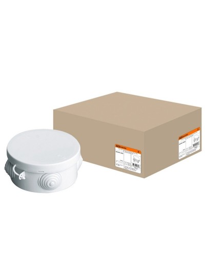 Коробка ОП D85х40мм, крышка, IP54, 4вх. (SQ1401-0502). Распаячная коробка. TDM ЕLECTRIC в Миассе