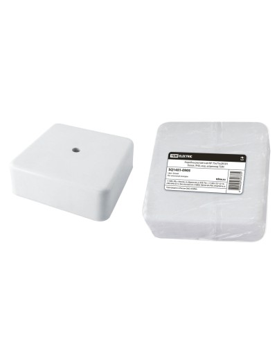 Коробка КР 75х75х28 ОП белая, IP40 (SQ1401-0905). Распаячная коробка. TDM ЕLECTRIC в Миассе
