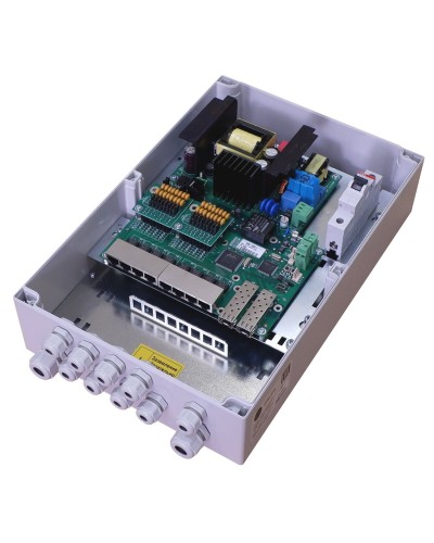 TFortis PSW-2G8F+. Коммутатор для подключения 8 камер. TFortis в Миассе