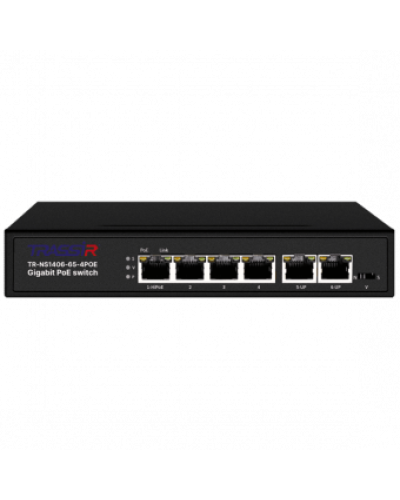 TR-NS1406-65-4POE. Коммутатор с PoE. Trassir в Миассе